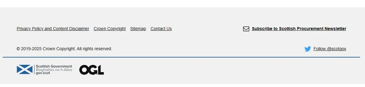 This image is a screen shot of the Supplier Journey footer.